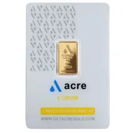 5 Gram Acre .9999 Fine Gold Bar in Assay