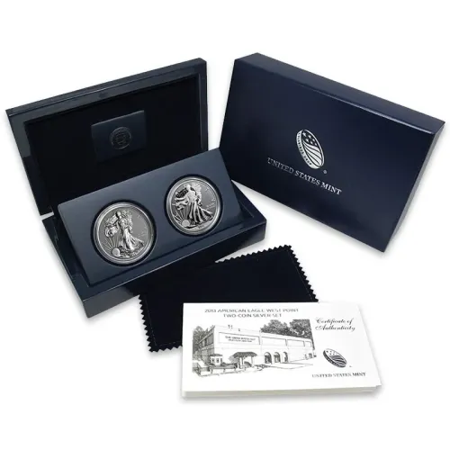 2013 American Silver Eagle 2 Coin West Point Set