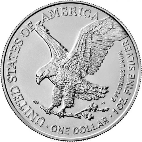 2024 1 oz American Silver Eagle BU (Brilliant Uncirculated)Roll 20