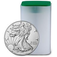 2024 1 oz American Silver Eagle - BU (Brilliant Uncirculated)Roll - 20 Coins 