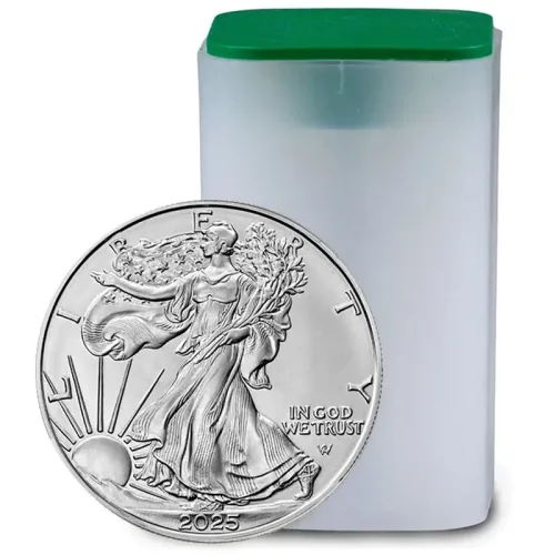 2025 American Silver Eagle - BU (Brilliant Uncirculated)Roll 