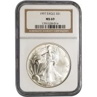 1997 American Silver Eagle - NGC MS 69