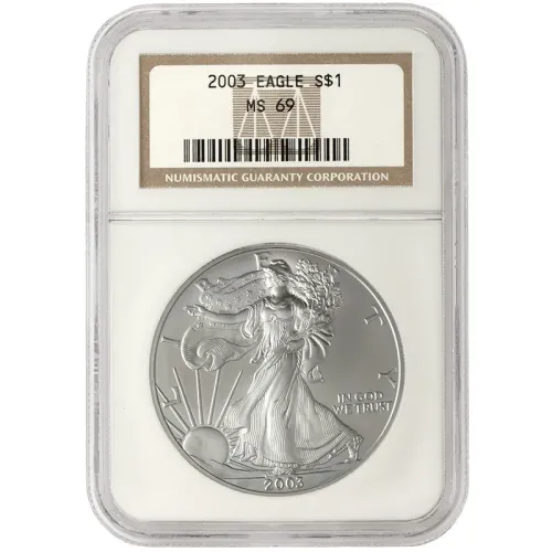 2003 American Silver Eagle - NGC MS 69