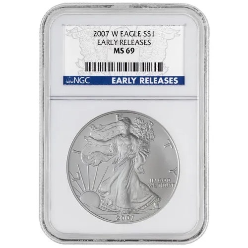 2007 W American Silver Eagle - NGC MS 69 Early Release