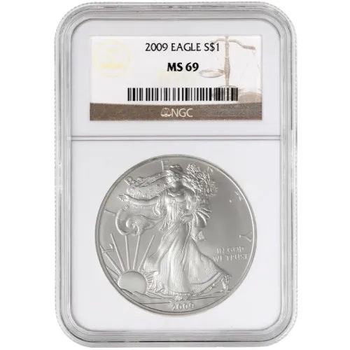 2009 American Silver Eagle - NGC MS 69