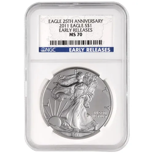 2011 American Silver Eagle - NGC MS 70 Early Release