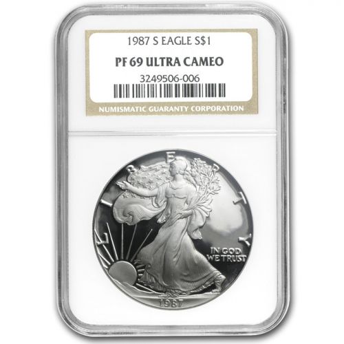 1987 American Silver Eagle - NGC PF 69