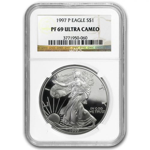 1997 American Silver Eagle - NGC PF 69