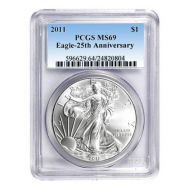 2011 American Silver Eagle - PCGS MS 69