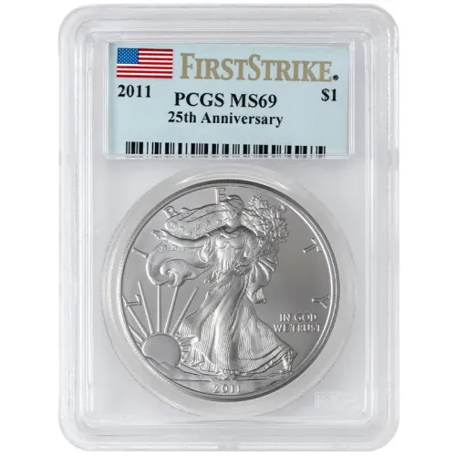 2011 American Silver Eagle - PCGS MS 69 First Strike