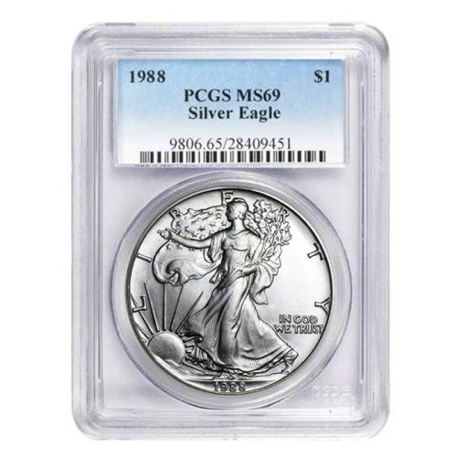 1988 American Silver Eagle - PCGS MS 69