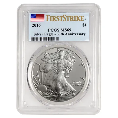 2016 American Silver Eagle - PCGS MS 69 First Strike