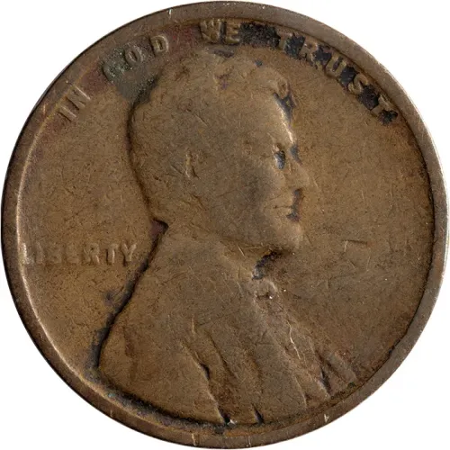 1912 D Lincoln Wheat Penny - About Good