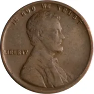 1910 S Lincoln Wheat Penny - Fine