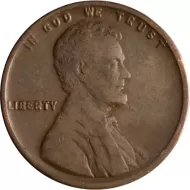 1924 D Lincoln Wheat Penny - Fine (F)