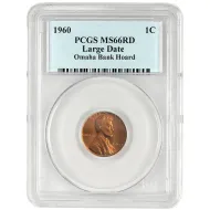 1960 Lincoln Memorial Penny - Large Date - PCGS MS66RD