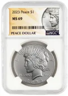 2023 P Peace Silver Dollar - NGC MS69