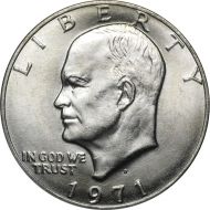1971 D Eisenhower Dollar - Brilliant Uncirculated