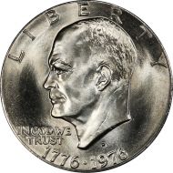 1976 D Eisenhower Dollar Type 2 - Brilliant Uncirculated