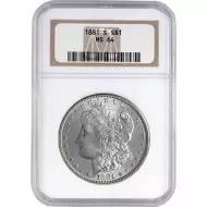 1881 S Morgan Dollar - NGC MS64 - Impaired Slab