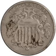 1882 Shield Nickel - Fine (F)