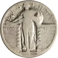 1927 S Standing Liberty Quarter - Good (G)