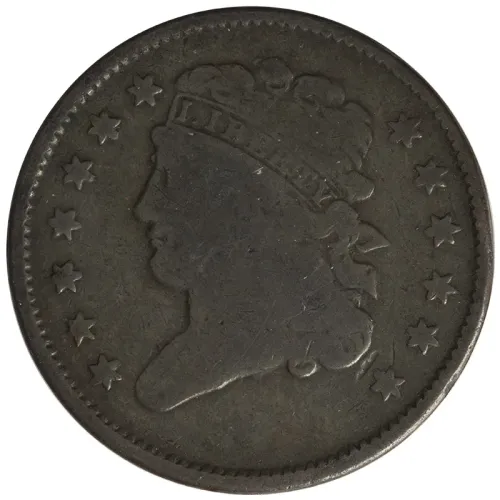 1835 1/2 Cent - Very Good