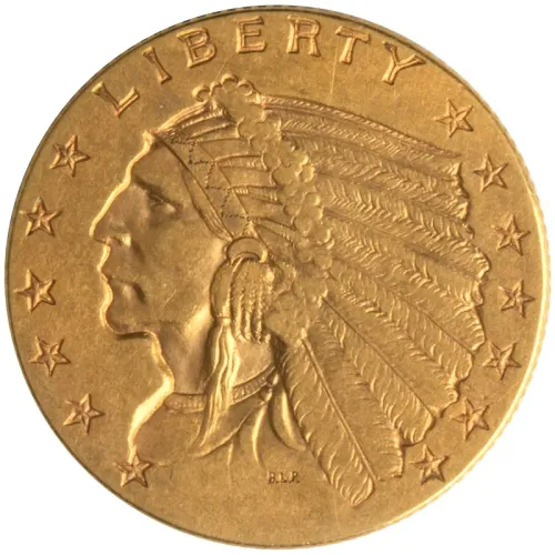 1915 $2 1/2 Indian Gold Quarter Eagle - Extra Fine