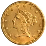 1903 $2 1/2 Liberty Gold Quarter Eagle - Almost Uncirculated