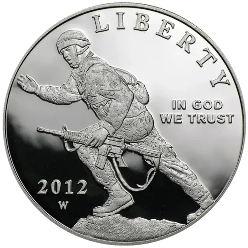 2012 Infantry Proof Silver Dollar