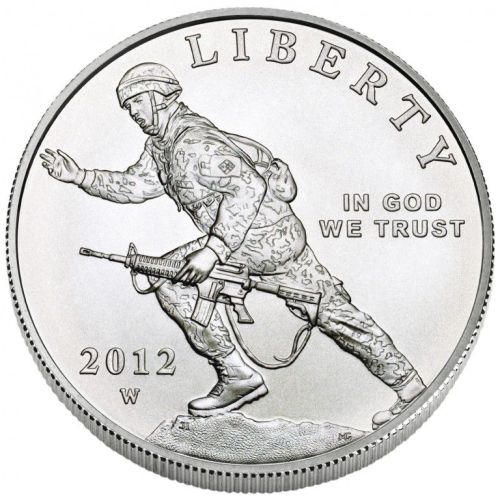 2012 Infantry Uncirculated Silver Dollar