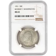 1951 Booker T. Washington Half Dollar - NGC MS65