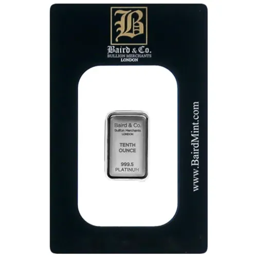 1/10oz Platinum Bar - Baird & Co.