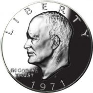 1971 Proof Eisenhower Dollar - Silver