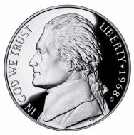 1968 Proof Jefferson Nickel