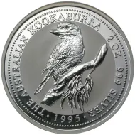 1995 Australia 2oz Silver Kookaburra
