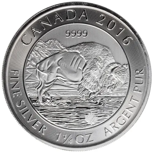 2016 Canada $8 Silver Bison - 1.25 oz .9999 Fine Silver