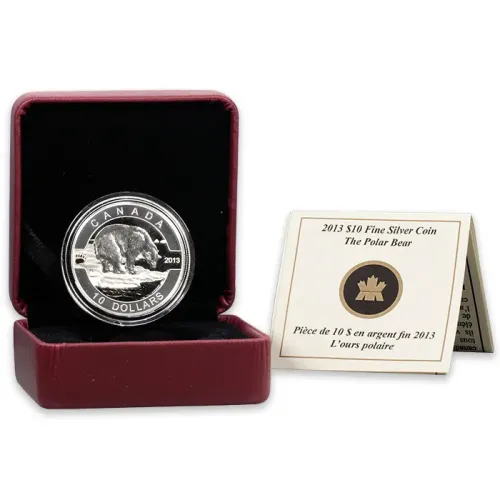 2013 O Canada $10 Proof 1/2oz Silver - The Polar Bear