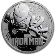 2018 Tuvalu 1oz Silver $1 - Marvel Series Iron Man - BU (Brilliant Uncirculated)