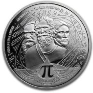 2020 Solomon Islands 1oz Silver $3.14 - Archimedes Pi