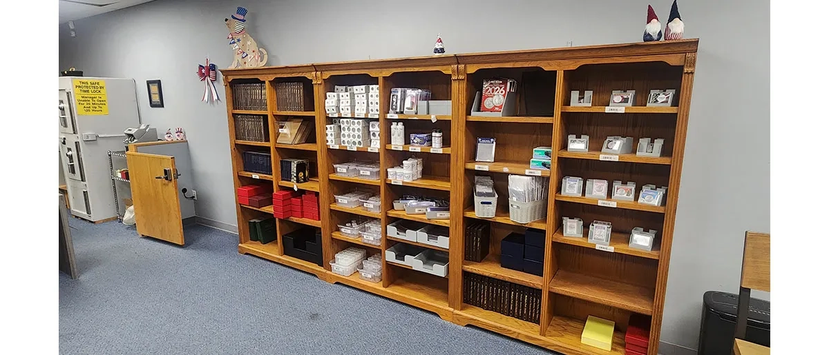 We carry a wide variety of coin collection supplies that give you a variety of ways to store and preserve your coin collection.