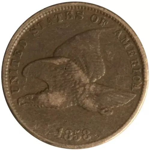 1858 Flying Eagle Penny Small Letters - Very Fine Details Cleaned