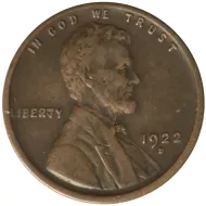 1922 D Lincoln Wheat Penny - Very Fine Details Reverse Corrosion