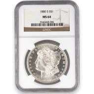 1880 S Morgan Dollar - NGC MS 64