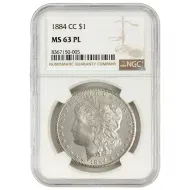 1884 CC Morgan Dollar - NGC MS63 Proof Like