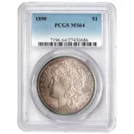 1890 Morgan Dollar Vam 29a - PCGS MS64