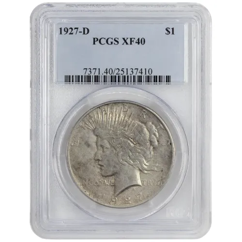 1927 D Peace Dollar - PCGS XF40