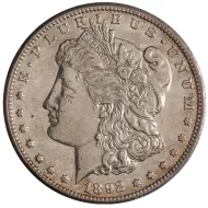 1892 CC Morgan Dollar - Extra Fine Details Cleaned