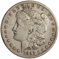 1892 S Morgan Dollar - Fine Details Cleaned #1