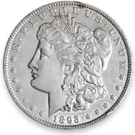 1879 S Morgan Dollar Rev of 78 - Almost Uncirculated #2